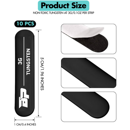 Tungsten Weighted Strips